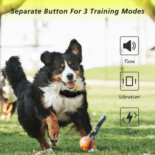 PATPET Dog Training collar, 3000 ft Range 16 Training Levels Dog Shock Collar with Remote Control(15-150lbs) Waterproof 100% Safe E Collar for Large