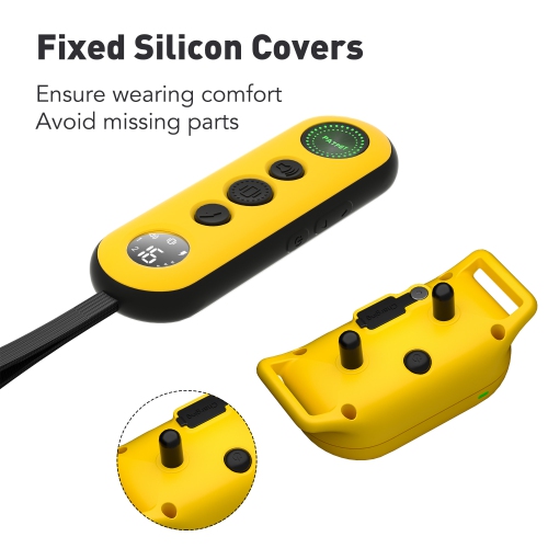 Collier d'entraînement pour chiens PATPET avec télécommande - Collier anti-chocs électrique pour chiens, petit chien, grand, 3 modes de sécurité,