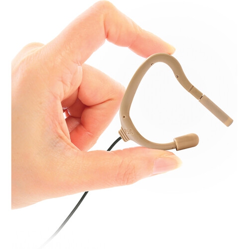 Point Source Audio Embrace Omnidirectional On-ear Lavalier Microphone For 2.4 GHz Wireless High Sensitivity, Beige