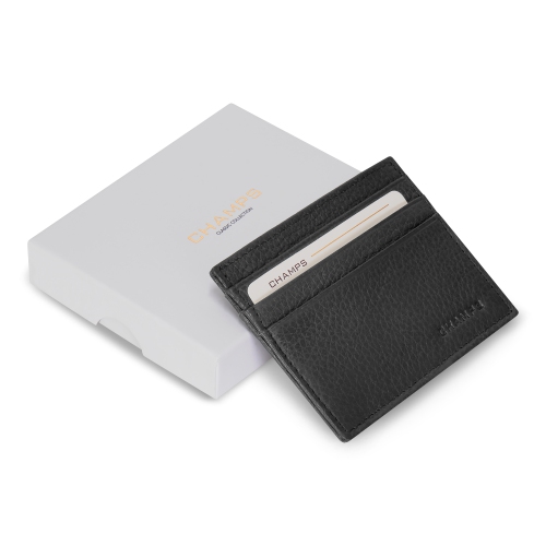 Classic Leather Cardholder-Black