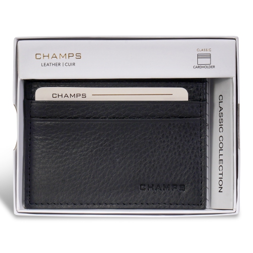 Classic Leather Cardholder-Black