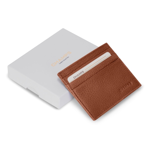 Classic Leather Cardholder-Brown