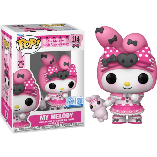 Funko Pop! Sanrio Hello Kitty and Friends - My Melody 50th Anniversary Vinyl Figure My Melody #114