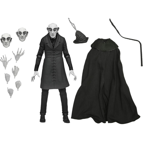 Nosferatu 7 Inch Action Figure Ultimate - Count Orlok Black & White