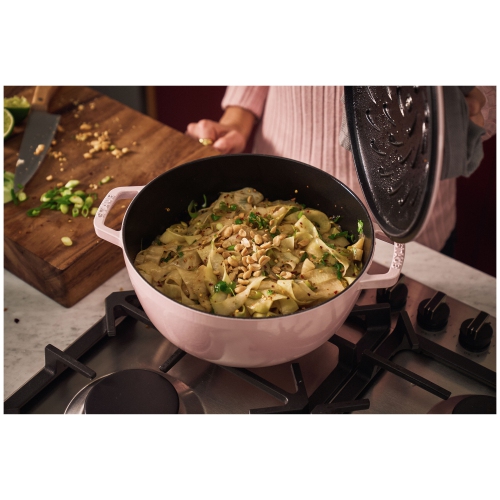 STAUB La Cocotte 4.8 L Cast Iron Round French Oven, Sorbet Rose