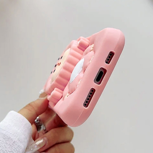 3D Cartoon Baby Silicone Kickstand Case for iPhone 14 Pro
