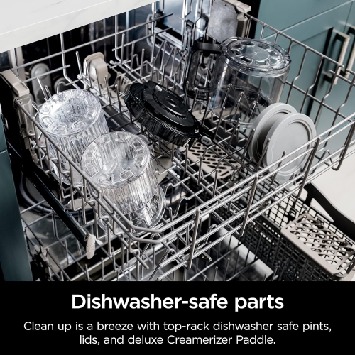 Ninja – Machine à crème glacée et à boissons glacées 11-en-1 Creami Deluxe, capacité de 24 oz, noir, grand, NC501