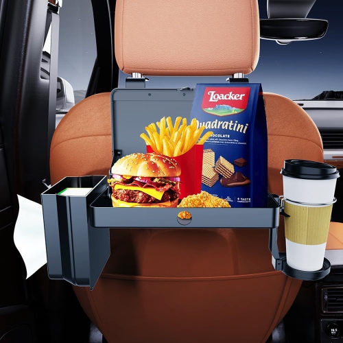 Table de siège arrière de voiture pliable et stable, adaptée aux passagers arrière pour manger et travailler, plateau de voyage réglable