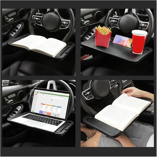 Steering wheel tray Car dining table Food work car Beverage coffee supplies tray Laptop table Cup holder Car supplies