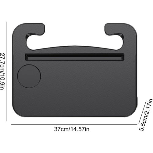 Car Steering Wheel Table, Dual-Purpose Car Food Travel Table, Multi-Function Car Accessories with Cup Holder, Durable Car Food Tray for Most Vehicles