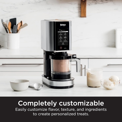 Ninja NC301 CREAMi Ice Cream Maker, for Gelato, Mix-ins, Milkshakes, Sorbet, Smoothie Bowls & More, 7 One-Touch Programs