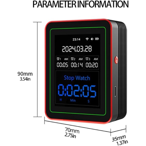 Air quality monitor-10 tests|Built-in multiple high-precision sensors|2.8' ultra-clear color screen|Wi-Fi smart connection|Ultra-long battery life