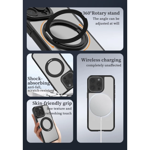 Convient pour iPhone 14&nbsp;mois étui téléphone support magnétique couverture de protection trou fin étui téléphone mobile, anti-usure, anti-chute,