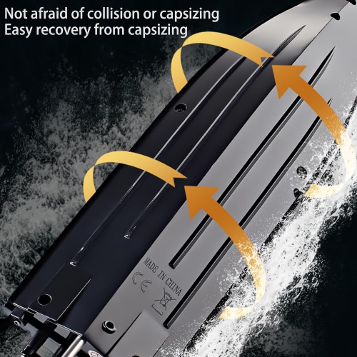 Bateau téléguidé eau jouet électrique 2.4G bateau téléguidé jouet de piscine, bateau téléguidé haute vitesse télécommandé, hors-bord, adapté aux