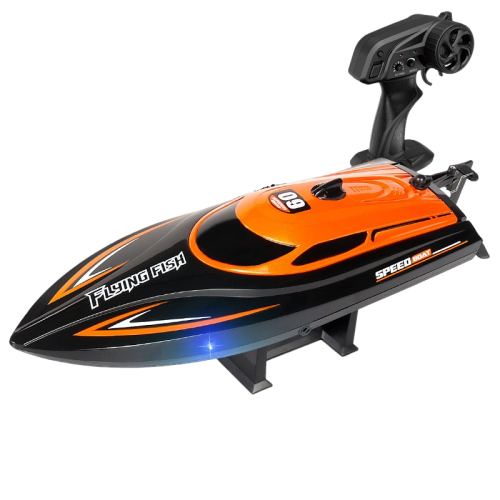 Bateau téléguidé eau jouet électrique 2.4G bateau téléguidé jouet de piscine, hors-bord télécommandé haute vitesse, adapté aux piscines et aux lacs -