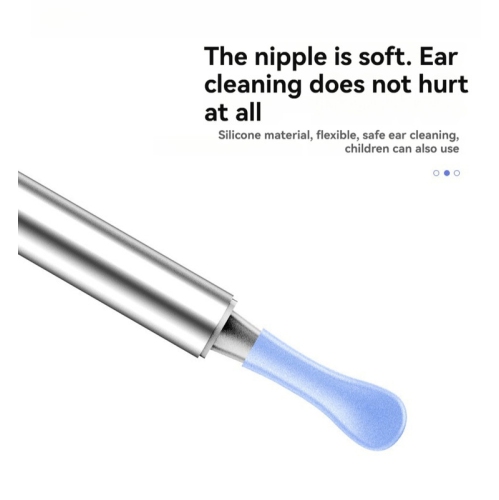 Visual ear pick, visual ear cleaning pixel ear pick, ear canal cleaning, earwax removal, earwax removal tool, earwax cleaner with camera - white