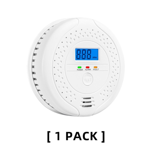 Digital Carbon Monoxide Detector Bold Alarm Alarm Sensor Visual Alarm Gas Alarm Sensor Gas Monitoring Monitor white 1 pack