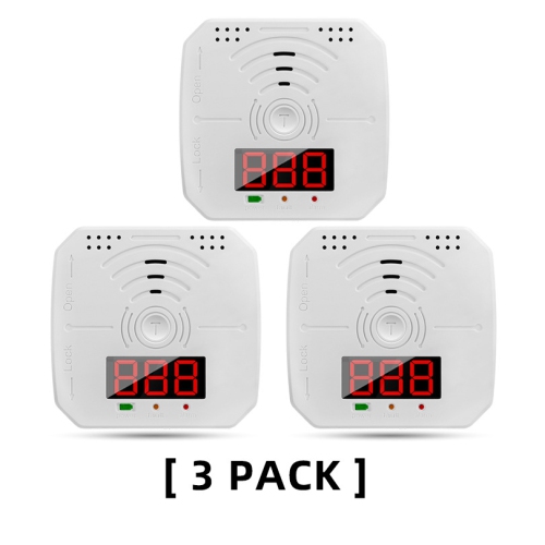 Carbon Monoxide Detector with LED Digital Display and Loud Alarm, CO Alarm is Accurate and Easy to Read for Home Use 3 pack