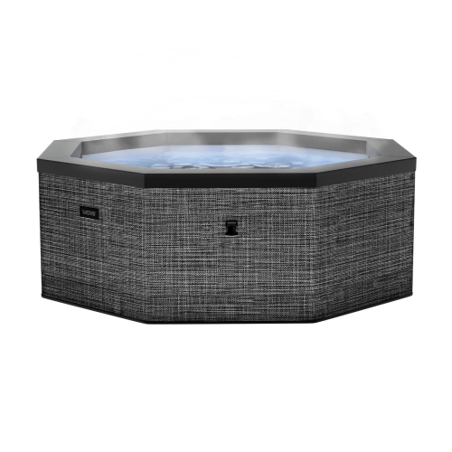 WAVE  Como | Up to 6-Person Eco Foam Hot Tub | Octagon | Built-In Integrated Heater | Flint In Gray