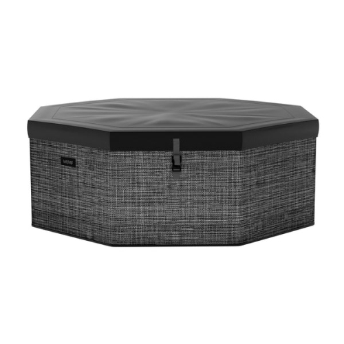 Como | Upto 6-Person Eco Foam Hot Tub | Octagon | Built-In Integrated Heater | Flint Gray