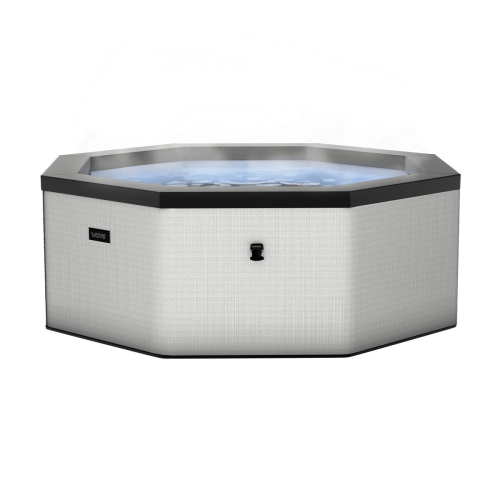 WAVE  Como | Up to 6-Person Eco Foam Hot Tub | Octagon | Built-In Integrated Heater | Graphite In Gray