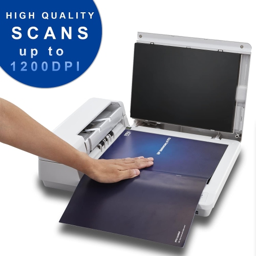 Numériseur de documents SP-1425 de Fujitsu – ADF et numériseur à plat recto verso, 25&nbsp;ppm/50&nbsp;ipm, 600&nbsp;ppp, connectivité USB