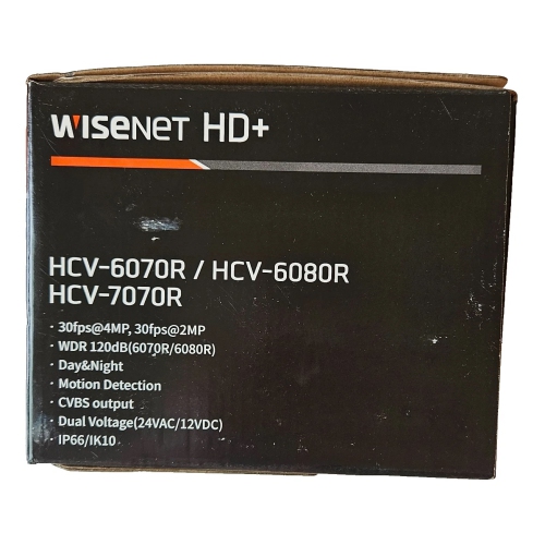 WISENET HD+ HCV-6070R 2MP HD Outdoor IR Vandal Dome Security Camera IVORY