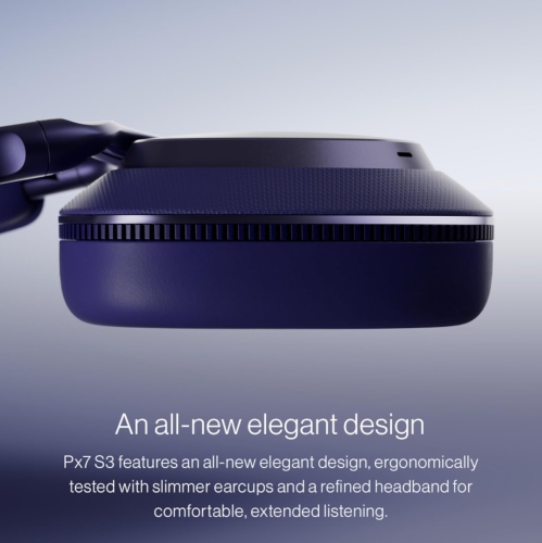 Casque d'écoute Px7 S3 de Bowers & Wilkins, son haute résolution, ajustement confortable, Bluetooth, suppression active du bruit et mode