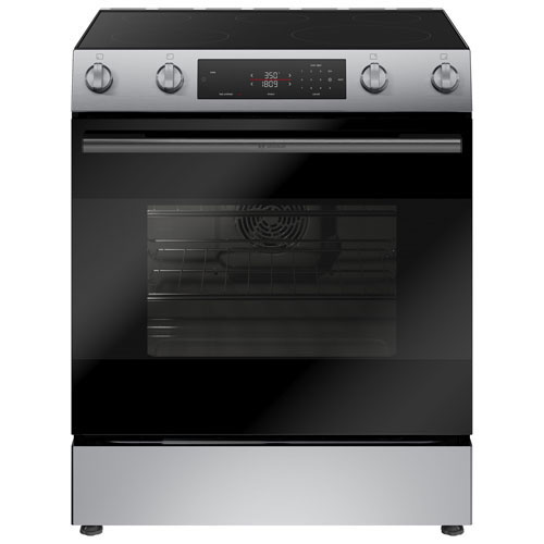 Boîte ouverte - Cuisinière électrique encastrable avec friture à l'air et convection véritable 5,8 pi³ 30 po série 100 de Bosch - Acier inoxydable -