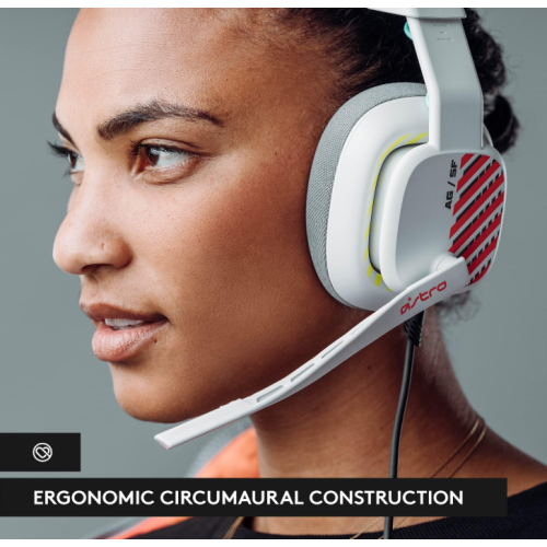 Casque de jeu avec fil 2e génération A10 d'Astro - Casque de jeu avec microphone rabattable pour sourdine - Blanc
