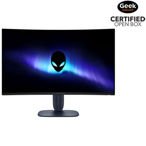 Open Box - Alienware 32" 180Hz 1ms GTG Curved VA LED FreeSync Gaming Monitor - Black