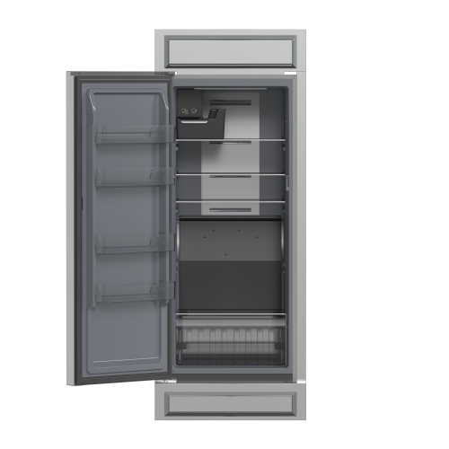 Forno Fortezza 32 Inch Left-Swing Freezer with Trim Kit, Stainless Steel, with Automatic Ice Maker