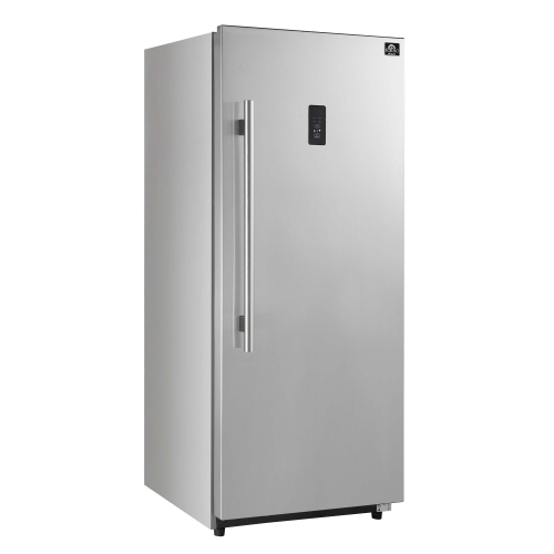 Forno Fortezza 28 Inch Right-Swing Convertible Refrigerator/Freezer, Stainless Steel, Total No Frost