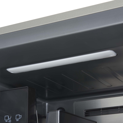 Forno Fortezza – Congélateur pivotant à gauche de 28&nbsp;po, acier inoxydable avec machine à glaçons automatique