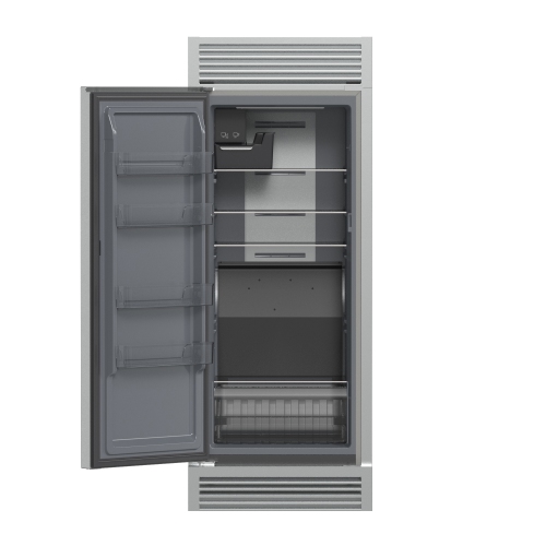 Forno Fortezza – Congélateur de 32&nbsp;po pivotant à gauche avec grille de finition, acier inoxydable, avec machine à glaçons automatique