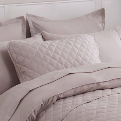 Ocean Fine Bedding Quilted Sham; Queen, 300 TC, Soft, Breathable and Eco-Conscious, Beige