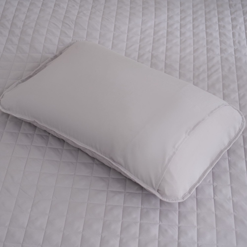 Ocean Fine Bedding Quilted Sham; King, 300 TC, Soft, Breathable and Eco-Conscious, Silver