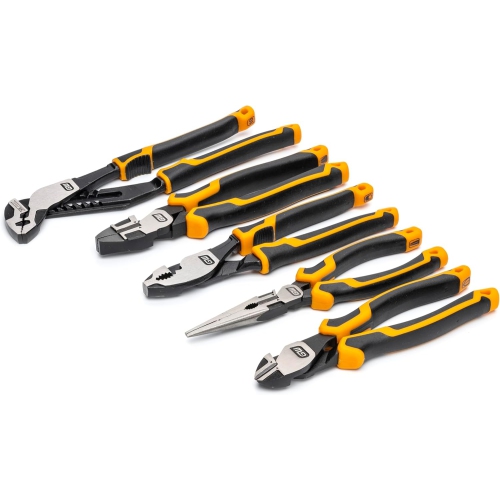 GEARWRENCH 5 Piece Pitbull Cushion Grip Pliers Set in Foam Storage Tray - GWMSPLR01
