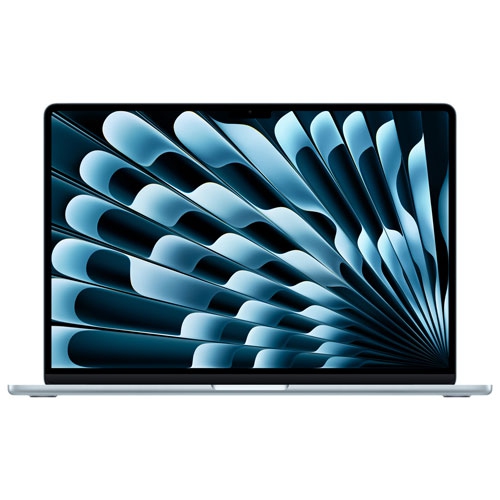 Remis à neuf - MacBook Air de 15 3&nbsp;po avec Touch ID d'Apple (2025) - Bleu ciel (M4 d'Apple/RAM 16&nbsp;Go/SSD d'512&nbsp;Go) - Français