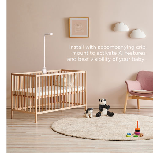 Interphone de surveillance intelligent SkyVision AI Pro Twin de Hubble Connected avec 2 caméras, suivi du sommeil, vision nocturne et