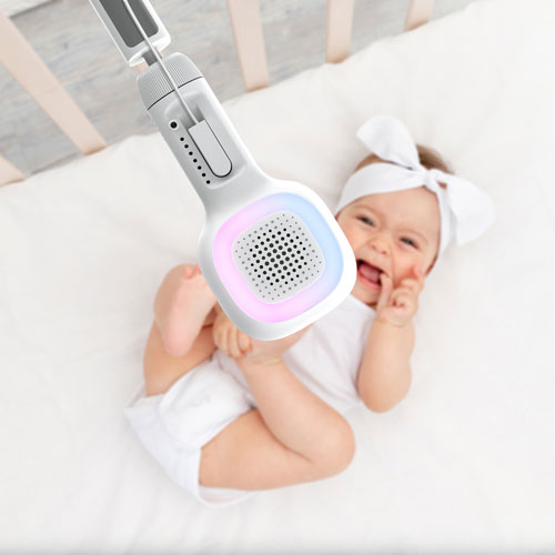 Interphone de surveillance intelligent SkyVision AI Pro Twin de Hubble Connected avec 2 caméras, suivi du sommeil, vision nocturne et