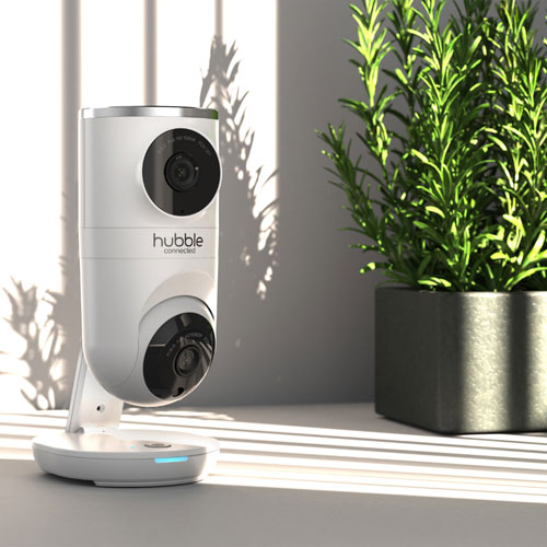 Caméra Nursery Pal Dual Vision de Hubble Connected avec suivi du sommeil, vision nocturne et panorama/inclinaison