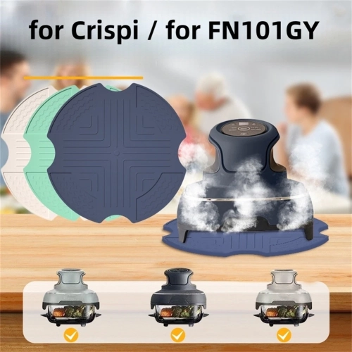 3 Pack Heat-Resistant Silicone Mat for Ninja Crispi Glass Air Fryer, Reusable Anti-Slip Pads Potholders Kitchen Accessory Suit for Ninja Crispi