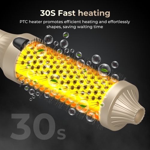 Brosse thermique IONIC 3 EN 1, brosse à cheveux bouclés professionnelle, outils de coiffure, peigne chaud pour perruque, appareils de coiffure