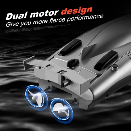 2.4G RC High Speed Racing Boat Waterproof Double Motor Remote Control Professional Speedboat Gifts Toys for boys