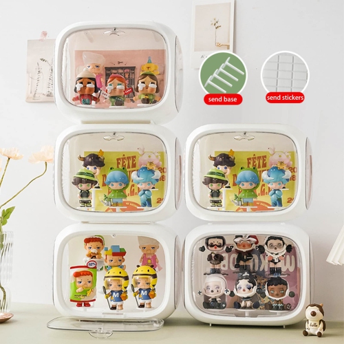 Lighted Figure Storage Display Box, Acrylic Transparent Display Space Capsule, Suitable for Pop Mart, Harry Potter Figures