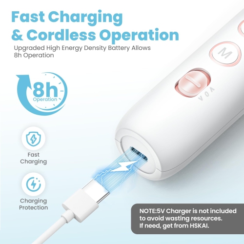 Electric Nail File, Portable Nail Drill Set, Cordless Nail File for Manicure and Pedicure