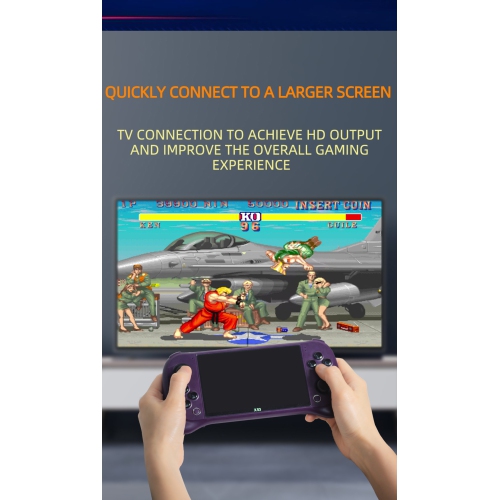 X53 handheld game console 5.1-inch HD large screen game console connected to TV retro nostalgic GBA arcade, music video watching video reading