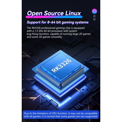 Brand new XF40H open source handheld game console PSP joystick arcade game console RK3326 Linux system retro game console 4-inch handheld game