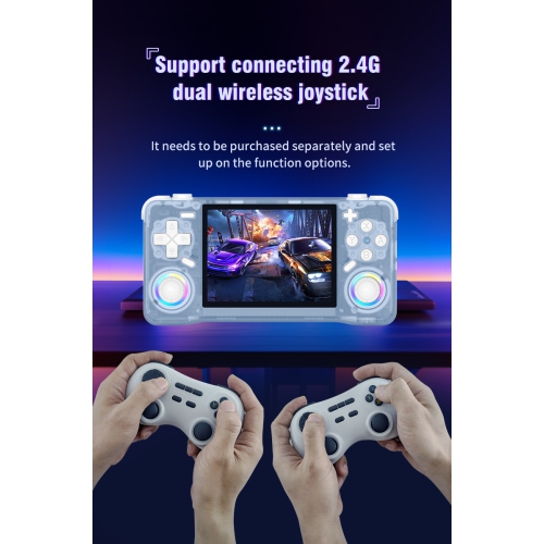 XF35H handheld game console 3.5 inch screen with wifi, can play online with vibration psp games, built-in 15000+ games - blue 64G